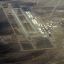 Vue aérienne du Centre d'entraînement de Nellis (Nevada) où ont eu lieu les essais de sécurité.